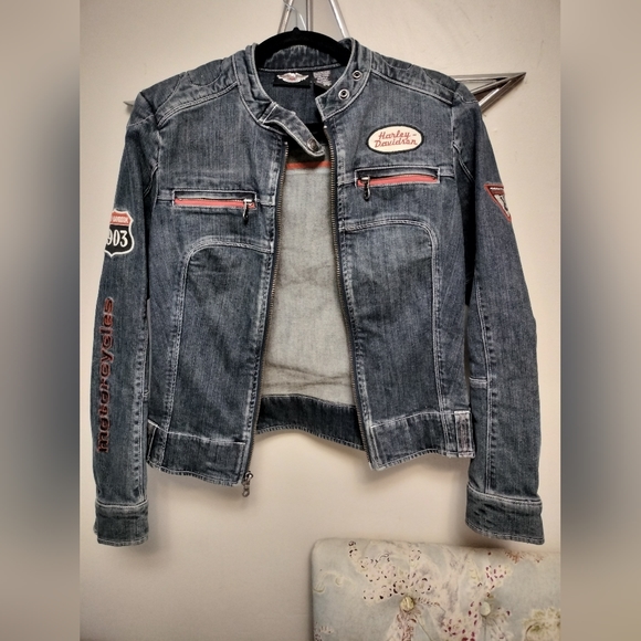 Harley-Davidson Jackets & Blazers - Harley Davidson Women's M Vintage Jean Jacket
